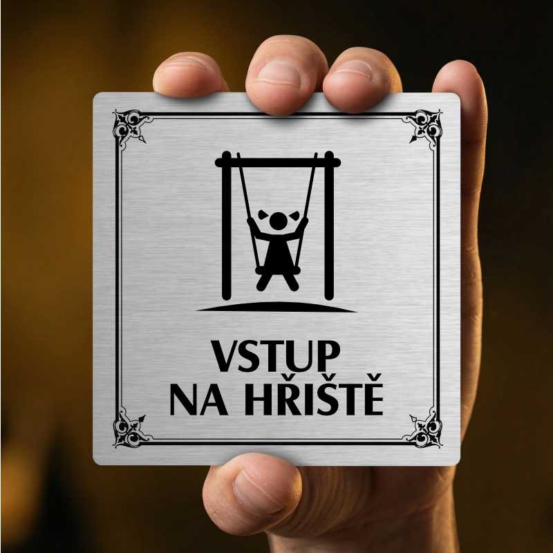 Vstup na hřiště, 118x118mm, bílá, Utah